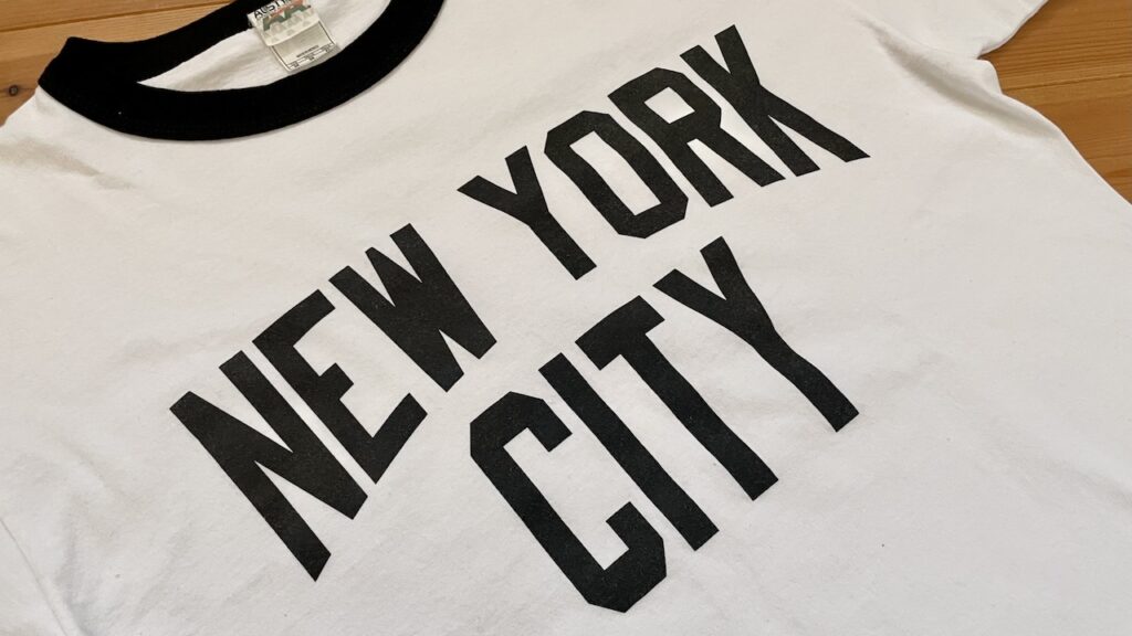 NEW YORK CITY　Tシャツプリント