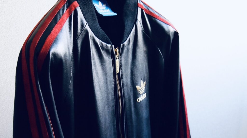 Adidas レザートラックジャケット